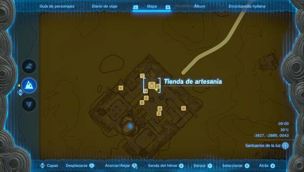 The Legend of Zelda: Tears of the Kingdom - Ubicación de la joyería en la Ciudadela Gerudo