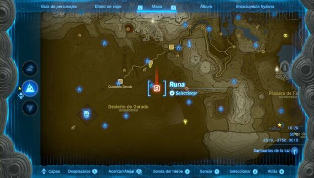 The Legend of Zelda: Tears of the Kingdom - Las armas de las siete, ubicación de las Ruinas de la prisión