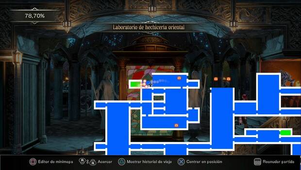 Bloodstained: Ritual of the night - Laboratorio de hechicería oscura: sala de la vidriera