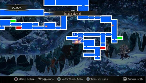 Bloodstained: Ritual of the night - Nuevo lugar a explorar en la Tumba Glacial