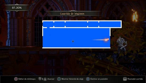 Bloodstained: Ritual of the night - Guarida de los bégimos: estao del mapa