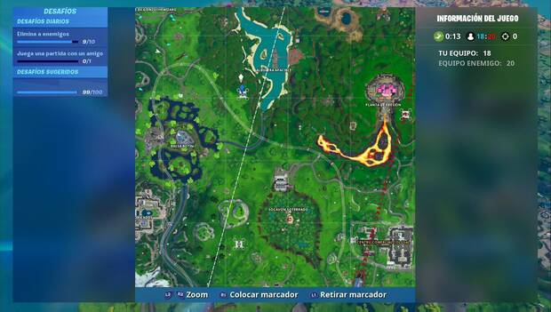 Fortnite - Fortbyte #38: localización de la plataforma más al norte