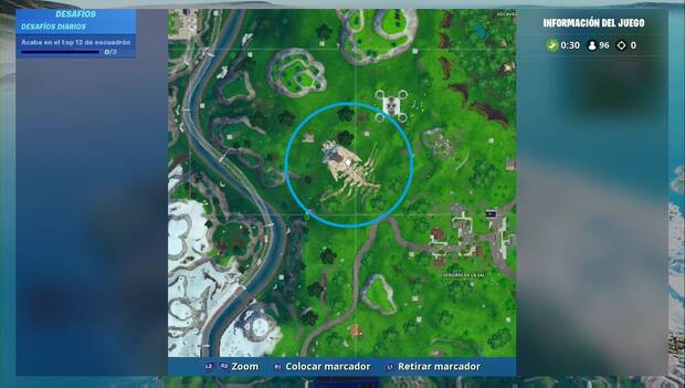 Fortnite - Baila en un esqueleto de monstruo: localización