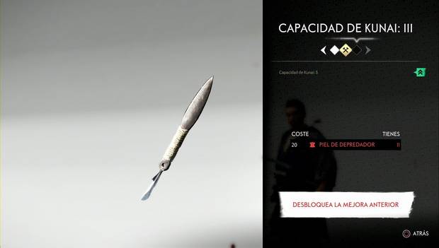 Ghost of Tsushima - Armas: Kunai