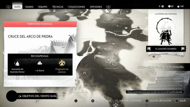 Ghost of Tsushima - Fuertes y campamentos de Izuhara: Cruce del arco de piedra