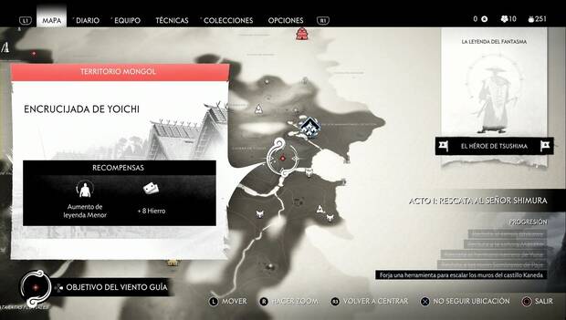 Ghost of Tsushima - Fuertes y campamentos de Izuhara: Encrucijada de Yoichi