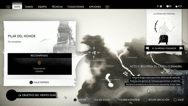 Ghost of Tsushima - Pilar del honor del Primer general
