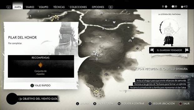 Ghost of Tsushima - Pilar del honor de la Ladera de Azamo