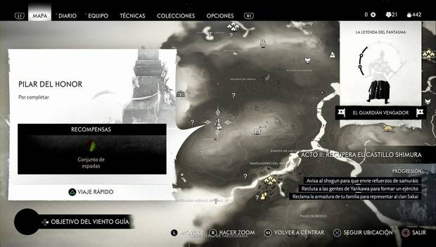 Ghost of Tsushima - Pilar del honor del Pico de Shigenori