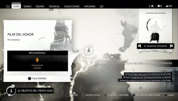 Ghost of Tsushima - Pilar del honor de la Ensenada de Kaneda