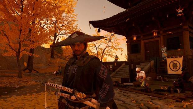 Ghost of Tsushima - Sombrero de paja con retales