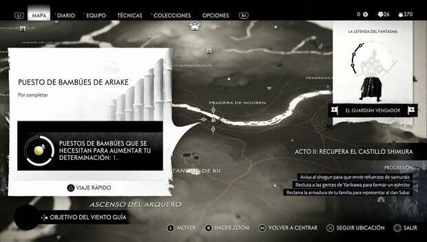 Ghost of Tsushima - Puesto de bambúes de Ariake
