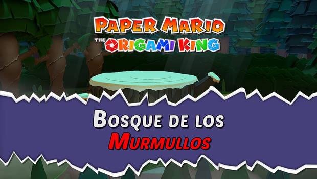 Guía de la serpentina azul de Paper Mario: The Origami King al 100% - Walkthrough Bosque de los murmullos
