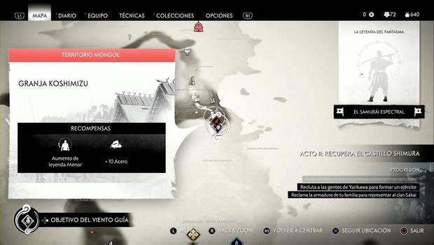 Ghost of Tsushima - Fuertes y campamentos de Toyotama: Granja Koshimizu