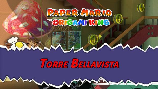 Guía de la serpentina azul de Paper Mario: The Origami King al 100% - Walkthrough Torre Bellavista