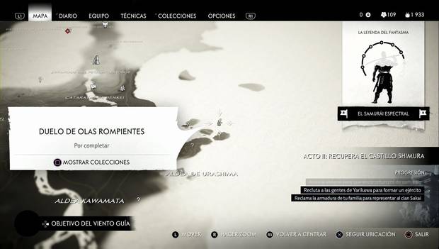 Ghost of Tsushima - Duelo de olas rompientes