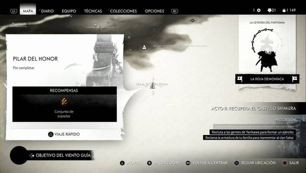 Ghost of Tsushima - Pilar de la isla de Wakou