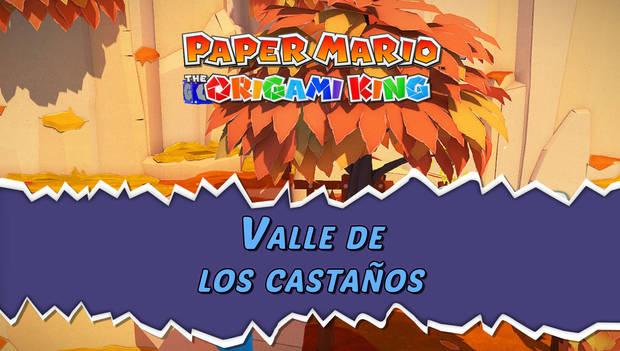 Guía de la serpentina azul de Paper Mario: The Origami King al 100% - Walkthrough Valle de los castaños