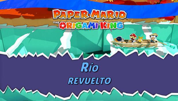 Guía de la serpentina azul de Paper Mario: The Origami King al 100% - Walkthrough Río revuelto