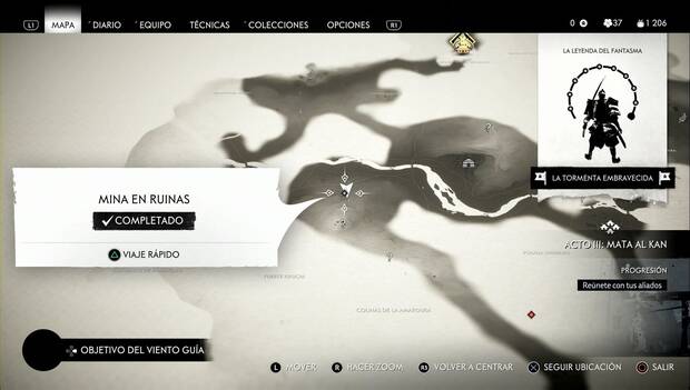 Ghost of Tsushima - Mina en ruinas