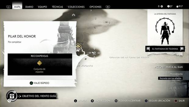 Ghost of Tsushima - Pilar del Templo de Jogaku