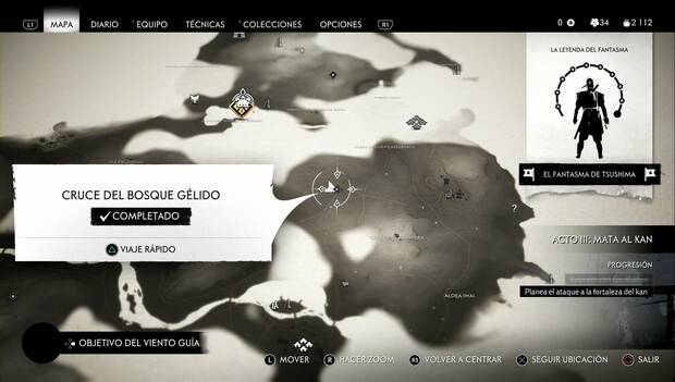 Ghost of Tsushima - Cruce del bosque gélido