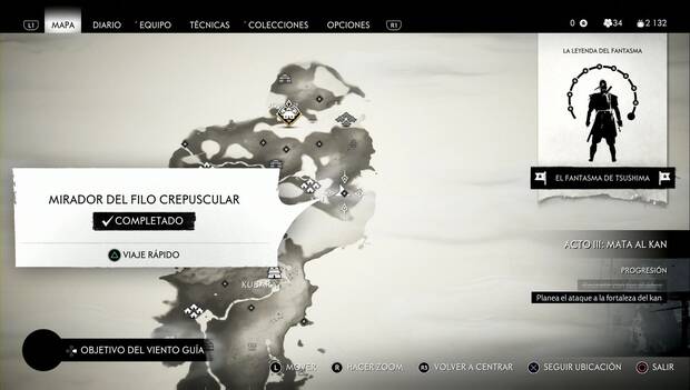 Ghost of Tsushima - Mirador del filo crepuscular