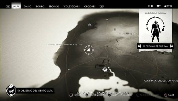 Ghost of Tsushima - grillo del cementerio de los acantilados tsurara otoshi