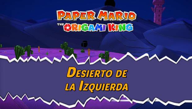 Guía de la serpentina amarilla de Paper Mario: The Origami King al 100% - Walkthrough Desierto de la Izquierda