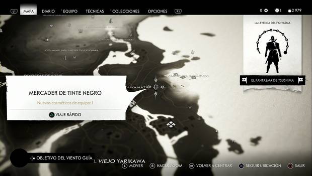 Ghost of Tsushima - Mercader de tinte negro