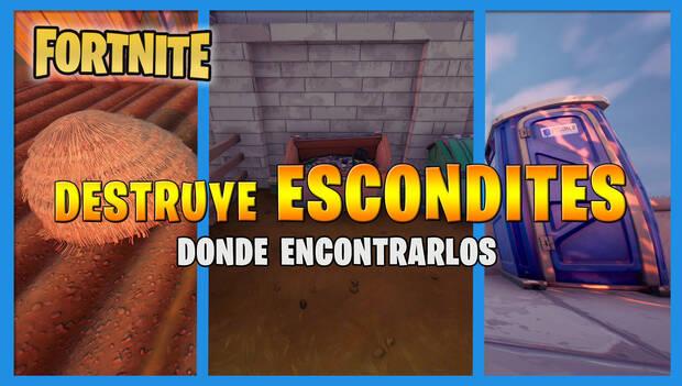 Fortnite - Destruye escondites