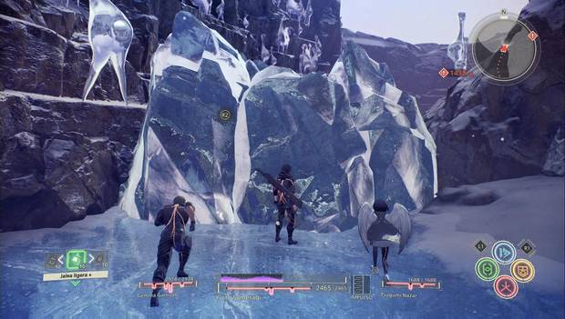 Scarlet Nexus - Fase 8: caminos bloqueados con hielo