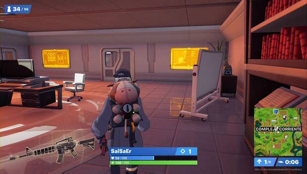 Fortnite - Usa un vaquizador: vaquizador en la espalda