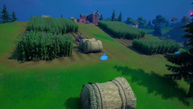 Fortnite - Coloca una caja de suministros de preparacionistas en la granja de Patán: tercera caja de suministros