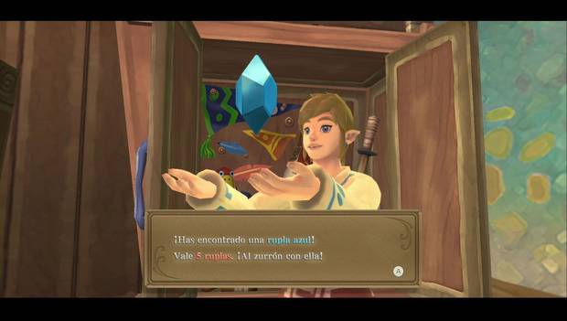 The Legend of Zelda Skyward Sword HD - Altárea: 5 rupias en el armario