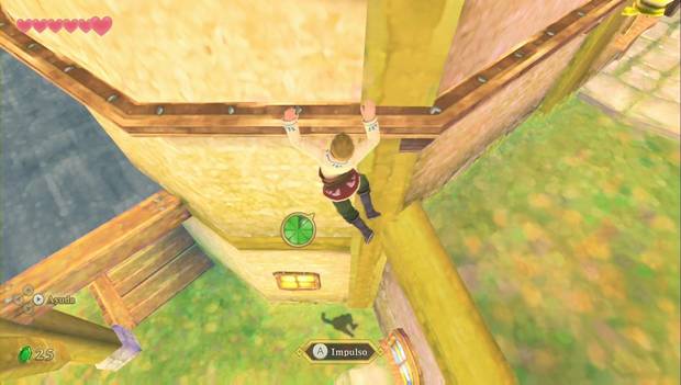 The Legend of Zelda Skyward Sword HD - Altárea: ve por la cornisa