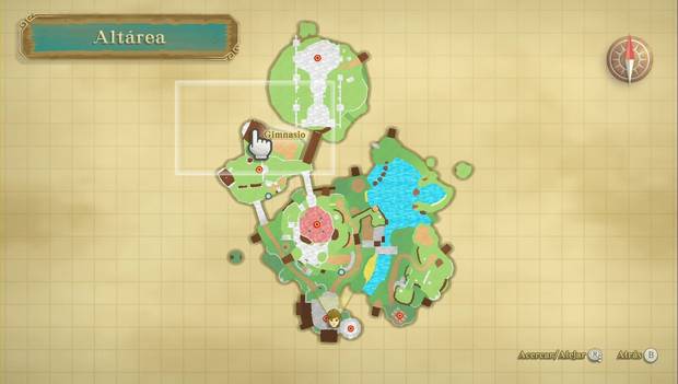 The Legend of Zelda Skyward Sword HD - Altárea: ubicación del gimnasio