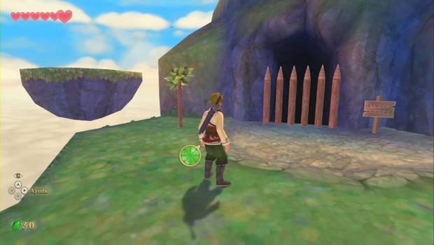 The Legend of Zelda Skyward Sword HD - Altárea: maderos bloqueando la cueva