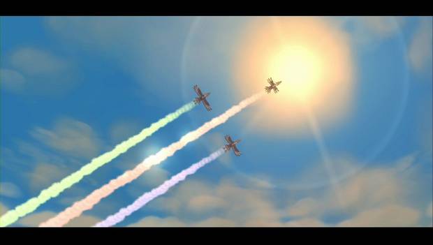 The Legend of Zelda Skyward Sword HD - Altárea: pelícaros en el cielo al principio del torneo