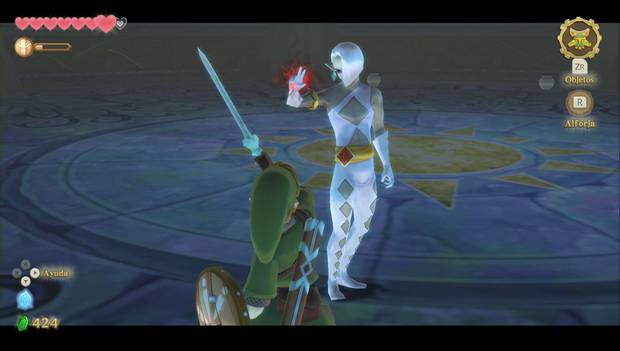 The Legend of Zelda Skyward Sword HD - Grahim: Grahim coloca las manos para bloquear