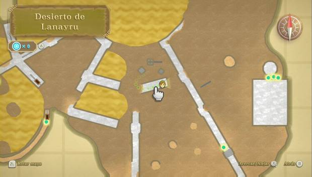 The Legend of Zelda Skyward Sword HD - Desierto de Lanayru: cofre con materiales