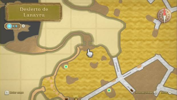 The Legend of Zelda Skyward Sword HD - Desierto de Lanayru: zona a la que llegar para cambiar de zona