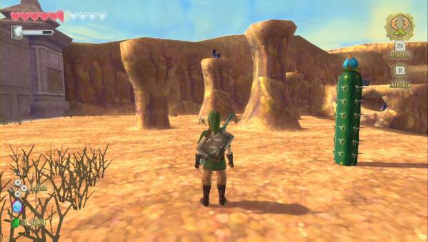 The Legend of Zelda Skyward Sword HD - Templo del tiempo: cristal sobre las columnas