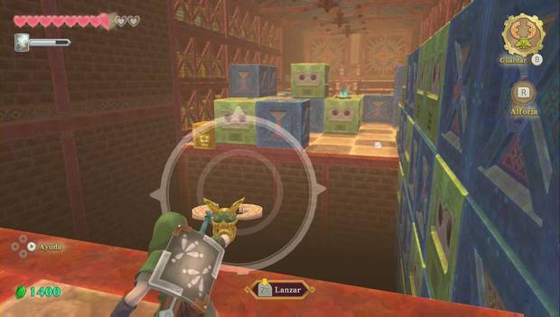 The Legend of Zelda Skyward Sword HD - Cómo entrar en la refinería de Lanayru: punto desde el que usar el Telescarabajo