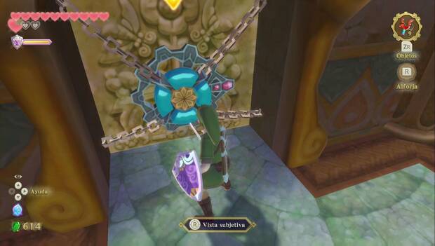 The Legend of Zelda Skyward Sword HD - Gran caverna ancestral: anillo de la puerta