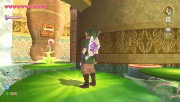 The Legend of Zelda - Gran caverna ancestral: nenúfar dado la vuelta
