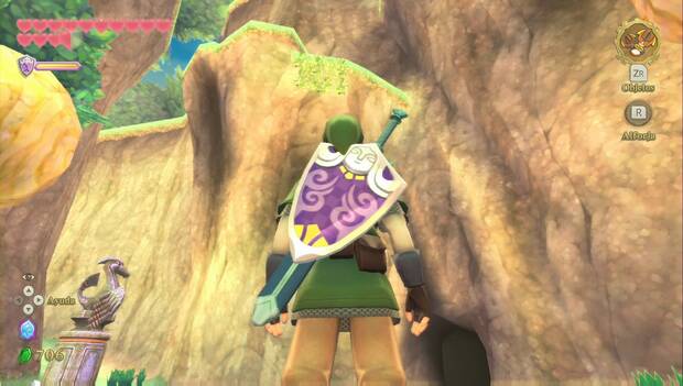 The Legend of Zelda Skyward Sword HD - Cubo divino en la Catarata de Faroria