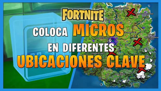 Fortnite Battle Royalle - Coloca micros en diferentes ubicaciones: portada