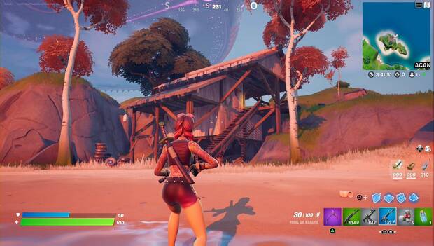 Fortnite Battle Royale - Ubicación de Cabaña Corriente
