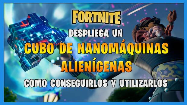 Fortnite - Despliega un cubo de nanomáquinas alienígenas: portada de la misión